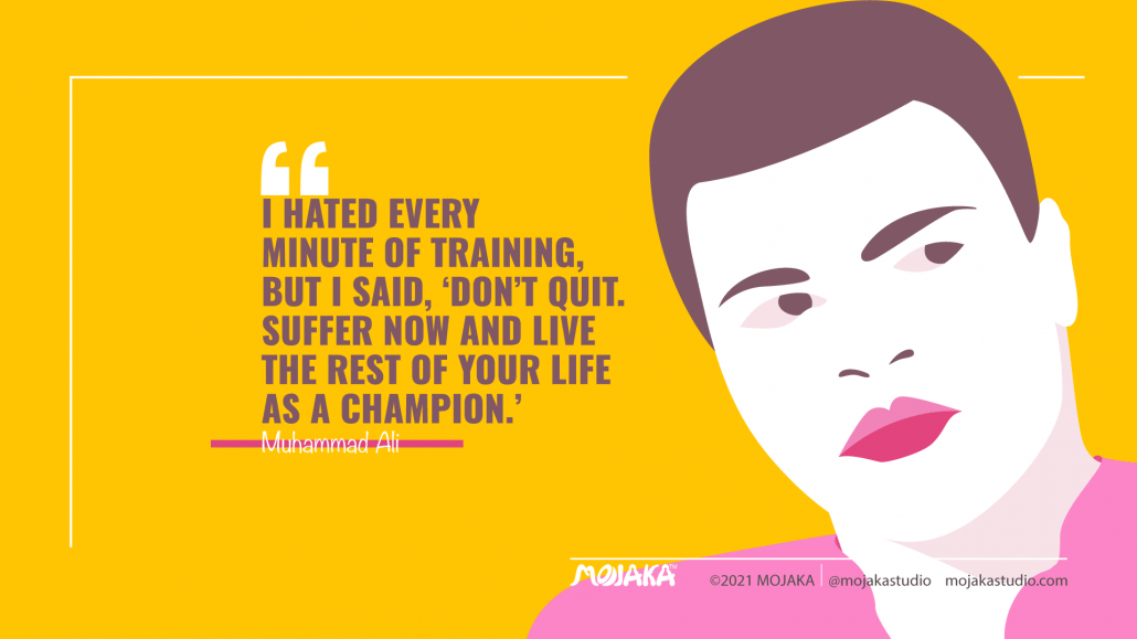 Muhammad Ali quote on success