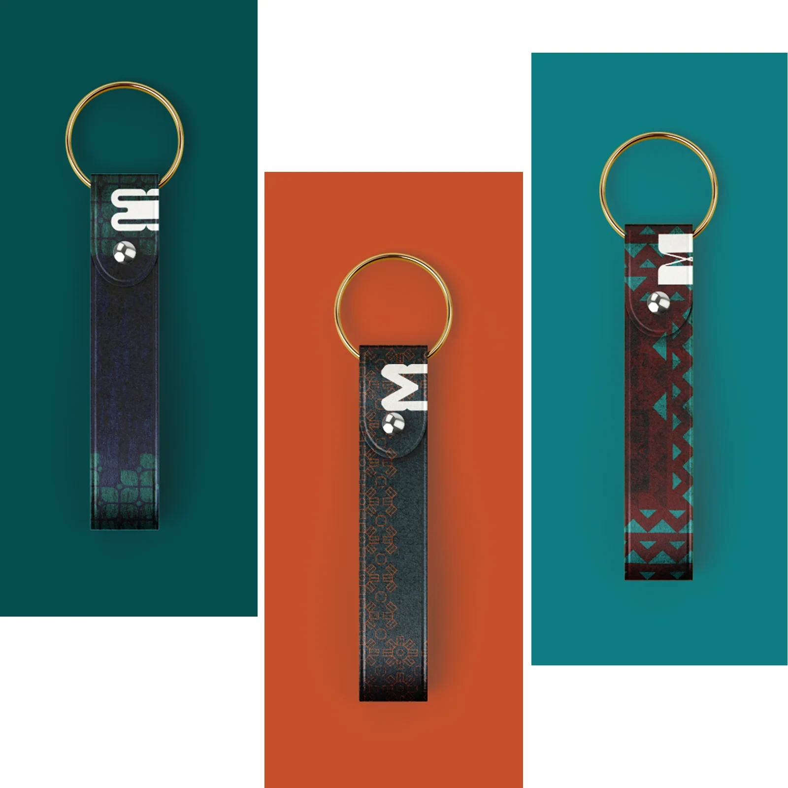 MORE typographic keychains
